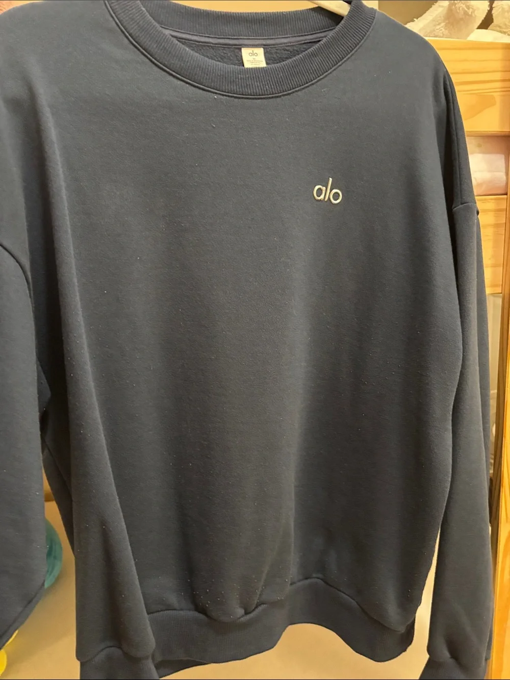 ALO Yoga Crewneck Sweatshirt - Navy Blue
